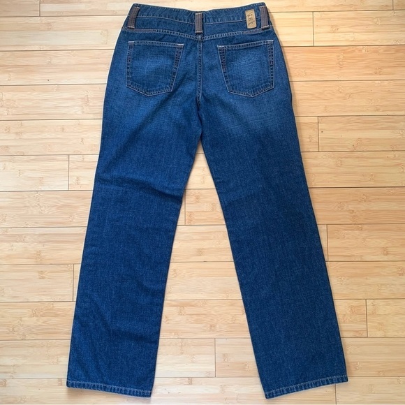 Tommy Hilfiger Vintage Y2K Blue Jeans Denim with Leather Belt Loops - Picture 3 of 8